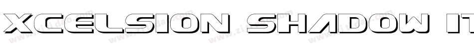 Xcelsion Shadow Italic字体转换